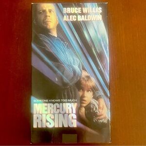 Mercury Rising VHS 1998 Bruce Willis Alec Baldwin Thriller Movie